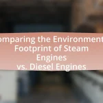 Comparing the Environmental Footprint of Steam Engines vs. Diesel Engines
