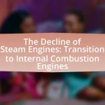 The Decline of Steam Engines: Transition to Internal Combustion Engines